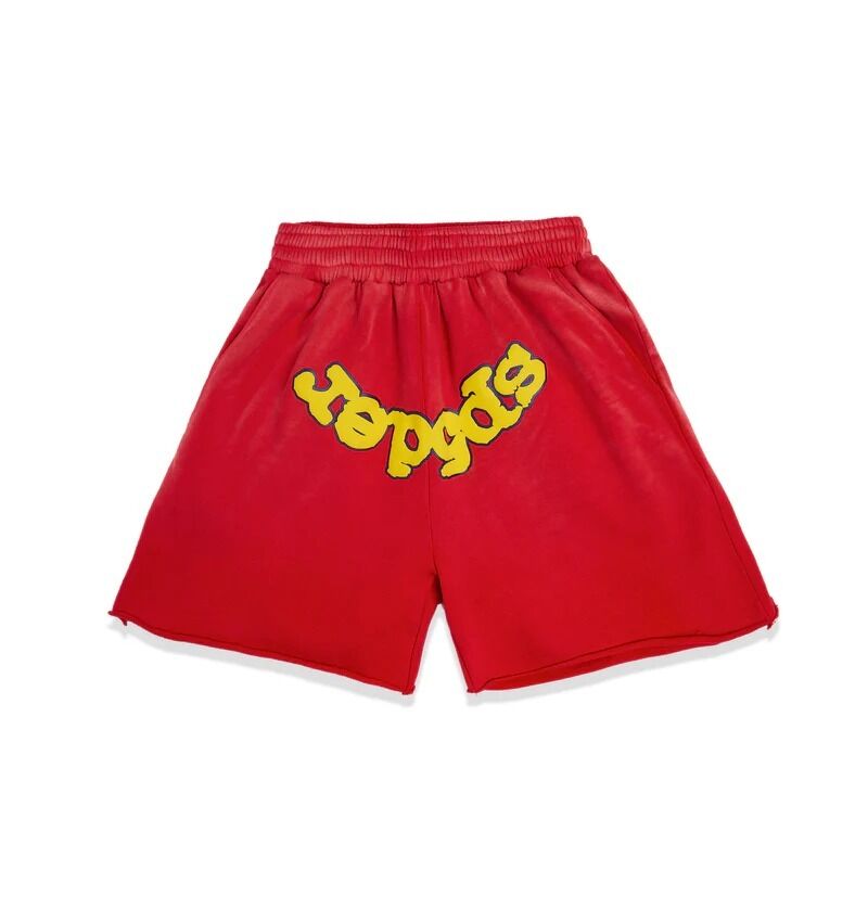 SP5DER OG LOGO SWEATSHORT REDO-SWEATSHORT-RED SP5DER OG LOGO SWEATSHORT RED